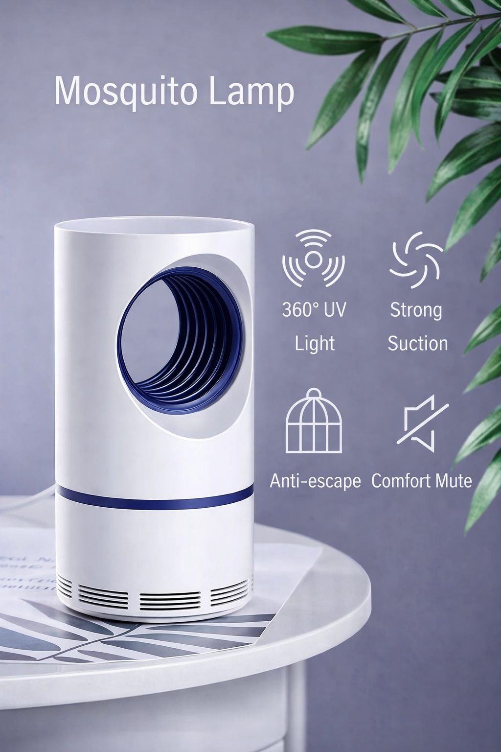 🦟✨ UV Electronic Mosquito Killer Lamp – Powerful Indoor Insect Trap with Quiet Fan